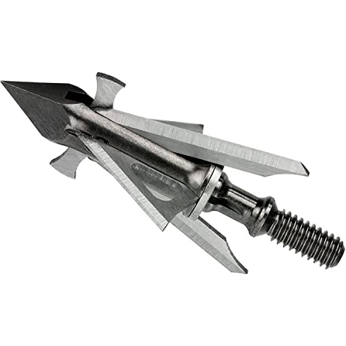 Muzzy Trocar HBX Hybrid 4 Blade Crossbow Broadhead, 100 Grain