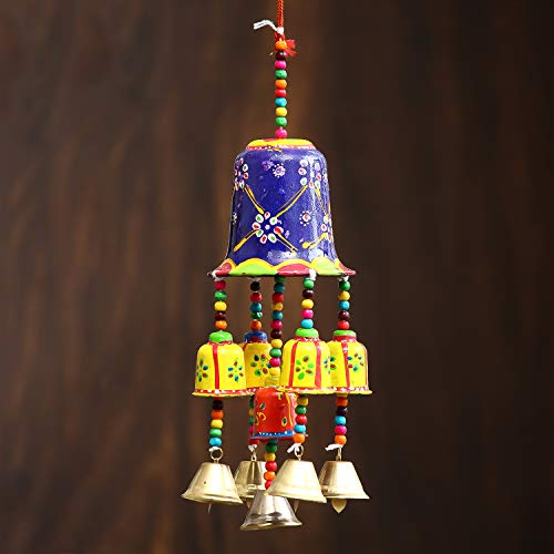 eCraftIndia Handcrafted Decorative Wind Chime, Wall/Door/Window Hanging Bells