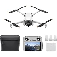DJI Mini 3 Fly More Combo (DJI RC)–Mini drone con fotocamera leggero, stabilizzatore a 3 assi,...