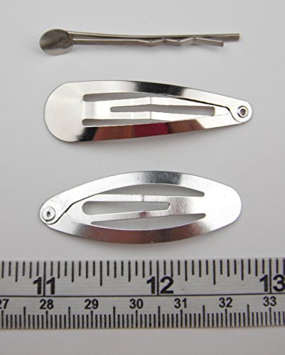 All In One Diy Hair Clip Kit: Assorted Size & Design 18Pcs Alligator Clip+5Pcs French Style Barrette Clip+8Pcs Snap Clip+4Pcs Bobby Pin Clip+Container #TOP4