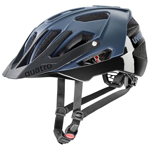 Casque de bicyclette uvex Quatro CC dusk blue-black matt de 52-57 cm
