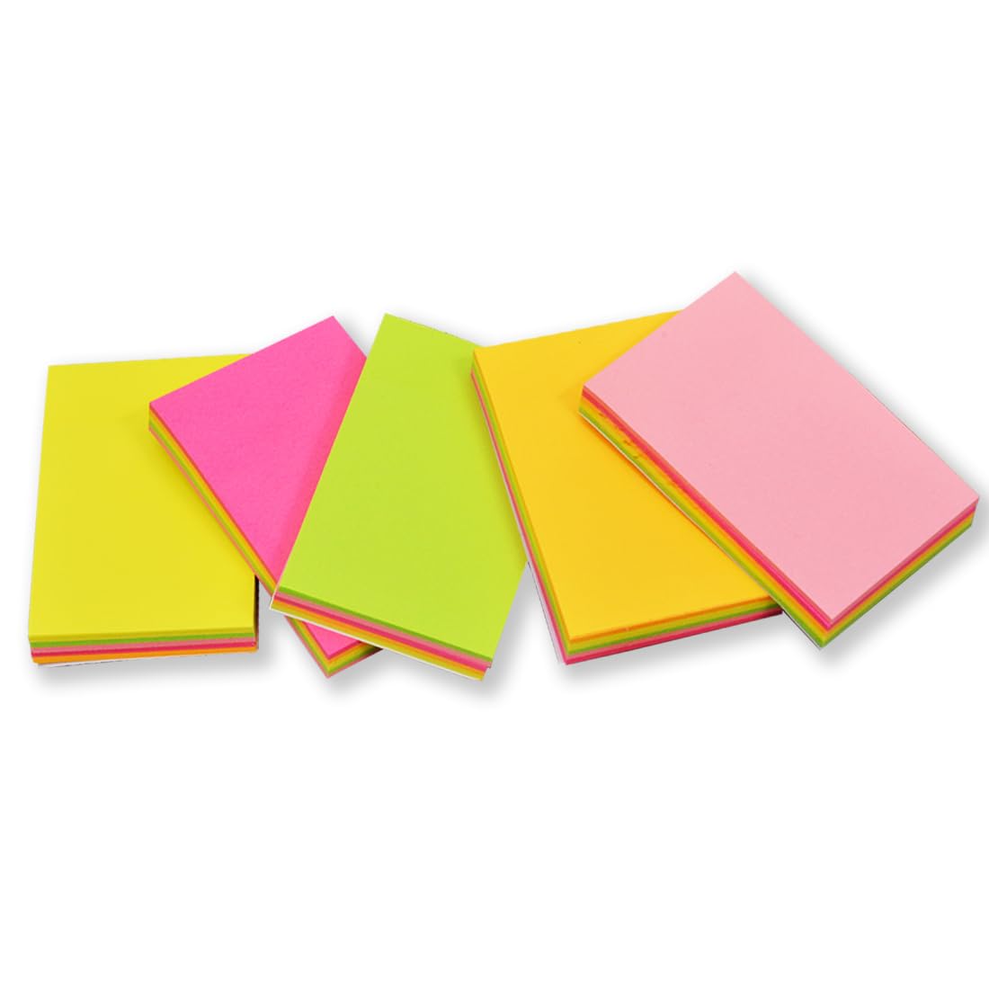 COI Haftnotizen Memo Notizblock Leuchtende Neonfarben mit guter Haftkraft für Notizen | Kunst & Handwerk
