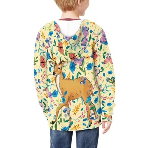 Pinupub Kids Zip Up Hooded Sweatshirt Long Sleeve Casual Sports Jacket With Pocket For Boys Girls4