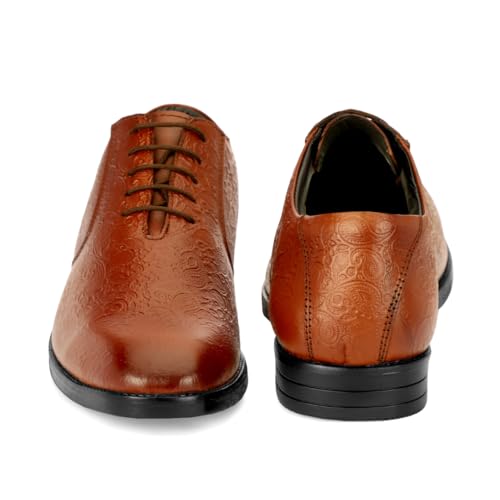 Image of Leatherful Formal Lace-up Derby Shoes for Men | Full Grain Leather | Office, Party, All Occassion | Genuine Leather | Smart Casual YKDB040