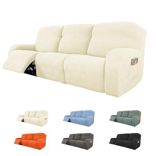 KCCRHIN 2025 Nouvelle Housse De Fauteuil Inclinable Housse Canapé Relax 1 2 3 Places Housse Chaise Inclinable Extensible Housse De Protection De Canapé Inclinable...