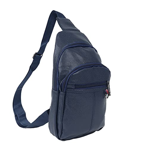 WESTEND Synthetic Leather Crossbody Sling Bag Backpack with Adjustable Strap