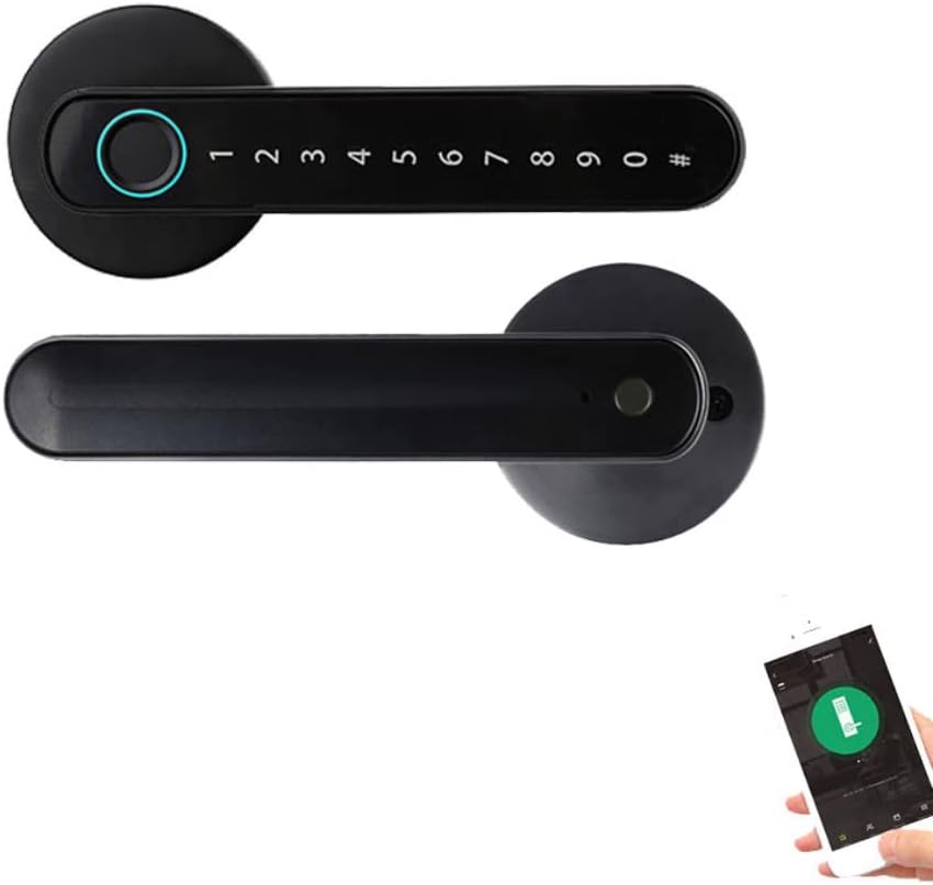 Smart Door Handle Fingerprint, Smart Lock, Smart Door Lock
