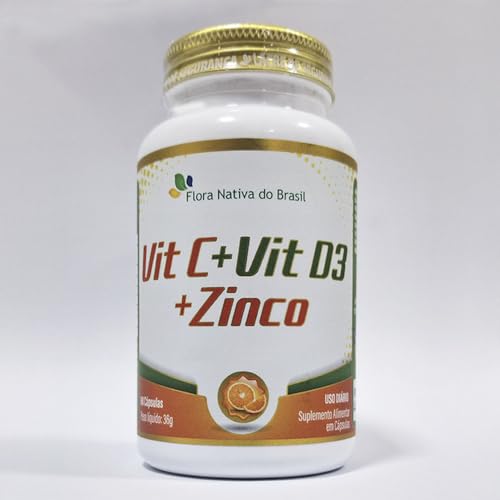 Kit Vitamina C + Vitamina D3 + Zinco 3x 60 Cápsulas - Flora Nativa