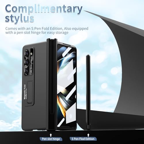 Coque pour Z Fold 3 avec charnière et protège-écran S Pen