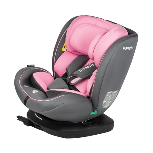 Lionelo Bastiaan i-Size Seggiolino Auto Evolutivo 4-in-1 per bambini 0-12 Anni (40-150 cm) ISOFIX e l'ultima Norma R129 Opzione Rivolto All'indietro, 21 Regolazioni, Girevole 360° Protezione Laterale