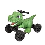 ATOM Dinosaur Quad Bike Electric Ride-On for Toddlers | 6V Battery Powered Kids Ride On | Chomping Mouth with Dino Sounds | 40 Min Run Time | First Ride-On Toy for Children Aged 2+