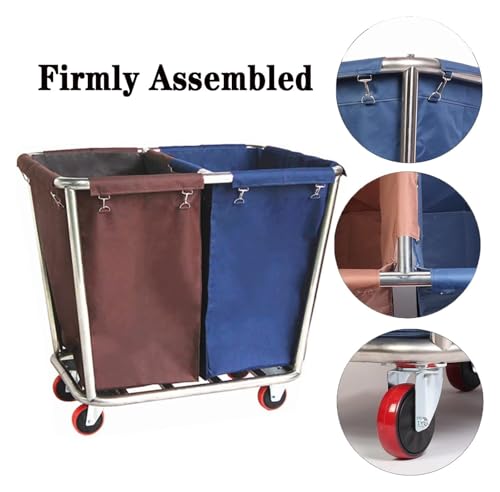 Chariot de tri de linge robuste en acier pour usage intensif - 5
