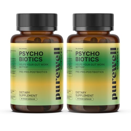 Image of Psychobiotics - 3-in-1 Probiotic for Gut & Mood Support - 120 Vegan Caps