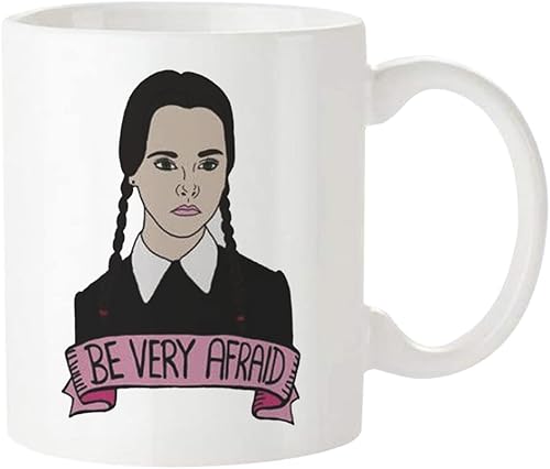 Miniatura 2 de Fonhark - Taza Wednesday Addams (The Addams Family, 90s Film or Movie Buff Fanstic Cup, The X Files, Creepy, Nostalgia, Morticia, Goth), taza de