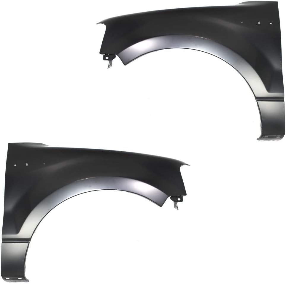 For Ford F-150 Fender 2004 05 06 07 2008 Driver And Passenger Side | Pair | Front | For FO1240231, FO1241231 | 5L3Z16006AA, 5L3Z16005AA | All Submodels