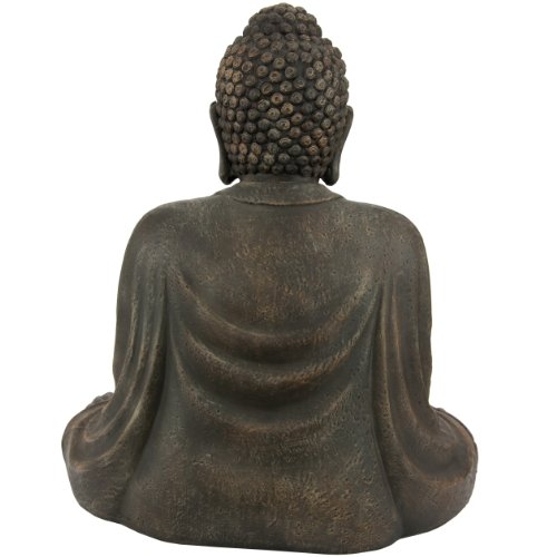 Estatua Japonesa de Buda Sentado 2.5 ft miniatura 3