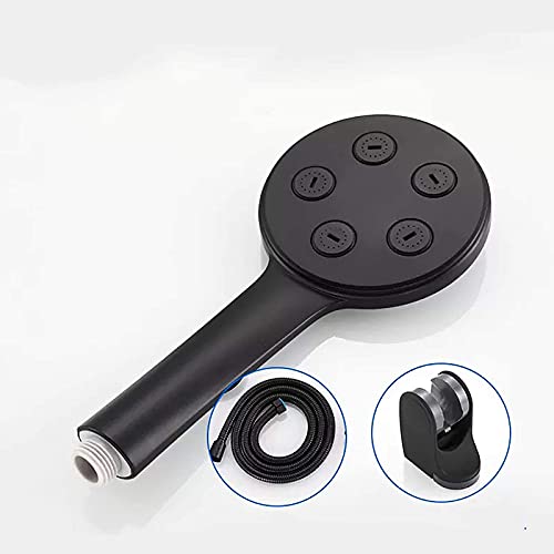 Regadera de mano LASEVE redonda negra con manguera de 59 pulgadas miniatura 7