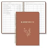 BIROYAL Kassenbuch A5-120 Seiten Haushaltsbuch, Budget Planner & Kassenbücher - Einnahmen Ausgaben Buch - Haushaltsbuch zum Eintragen - Kassenbuch Kleinunternehmer- Ausgaben Tracker Finanzplaner