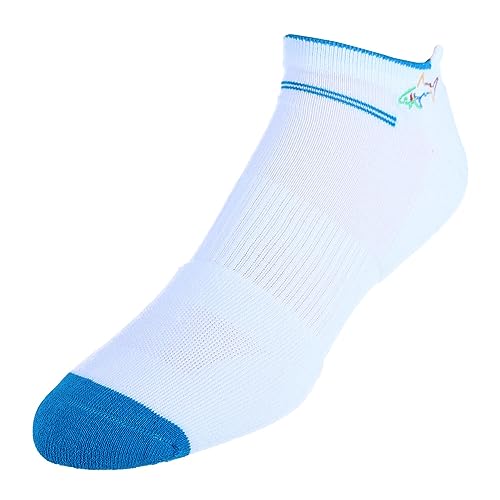 Greg Norman Men's Performance 2 Pack Socks White/Blue One Size Fits All
