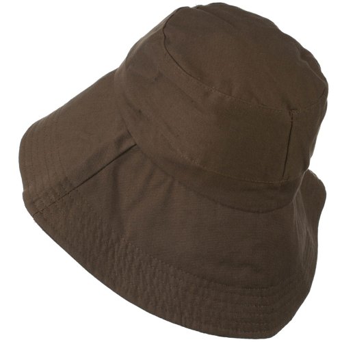 Jeanne Simmons Upf 50+ Women's Cotton Blend Bucket Hat - Brown Osfm #TOP1