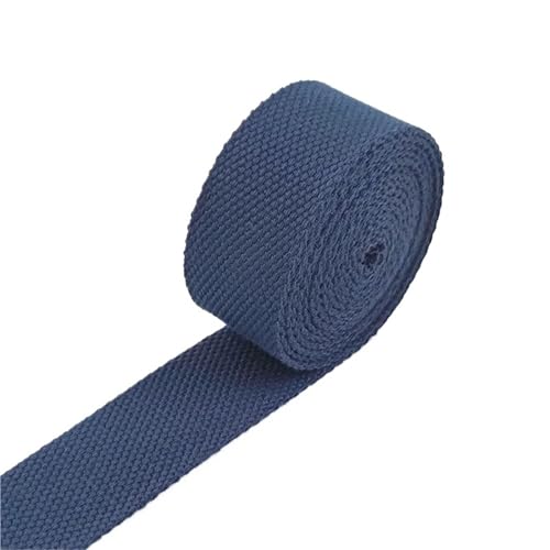 WENYAGUO Polyester Cotton Webbing Strap, Multicolor Cotton Webbing Strap 25mm Width 2mm Thick 5 Meters for DIY Sewing Craft(18)
