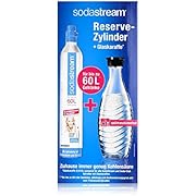 SodaStream Reservepack mit 1x CO2-Zylinder und 1x 0,6 L Glaskaraffe