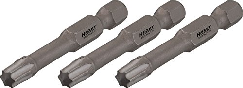 Hazet Impacto de, eléctrica Destornillador de torsión de puntas 2223slg de T10/3 ∙ hexagonal 6,3 (1/4 pulgadas) ∙ Interior Torx® Perfil ∙ ancho de llave: T 10 ∙ Dimensiones: 50, 1 pieza