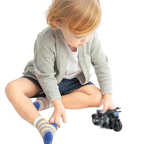 BCEDIGAD Schwarz Motorbike Toy,Legierung Motorrad Spielzeug,Hoch Simulation Motorbike Modell,Schwarz Motorrad Ornaments mit Lenkung und frei rollenden Rädern für Sammler Jungen -10.5 * 6.5 cm