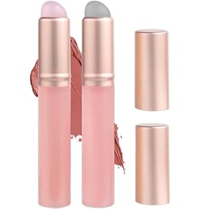 Lip Brush for Lipstick,2 PCS Silicone Lip Brushes,Lip Makeup Applicator Beauty Tool with Lid(Pink)