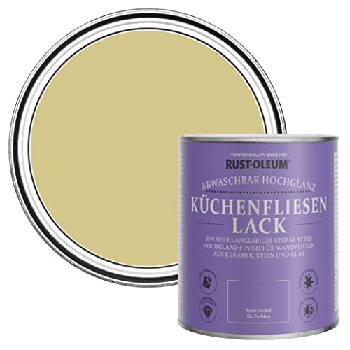 Rust-Oleum abwaschbare Küchenfliesenlack in grün mit Hochglanz Finish - Wasabi 750ML