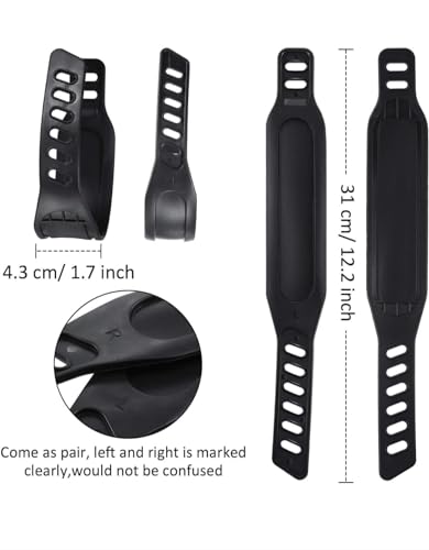 Image of Air Bike Cycle Pedal Strap | Adjustable Exercise Bike Foot Straps | Durable Replacement Pedal Belt for Air Bike, Fitness Bike & Exercise Cycle | Pair of 2