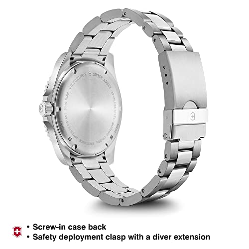 Victorinox Swiss Made Maverick, 43Mm, Green Dial, Stainless Steel Men's Analog Watch (241934) - Image 4