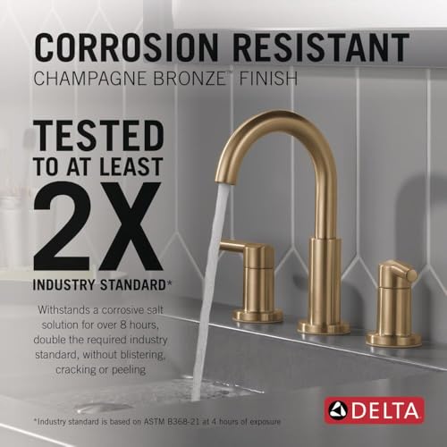 Delta-Faucet-Nicoli-Widespread-Bathroom-Faucet-3-Hole-Gold-Bathroom-Sink-Faucet-2-Handle-Bathroom-Faucet-Bath-Faucet-Drain-Assembly-Champagne-Bronze-35749LF-CZ
