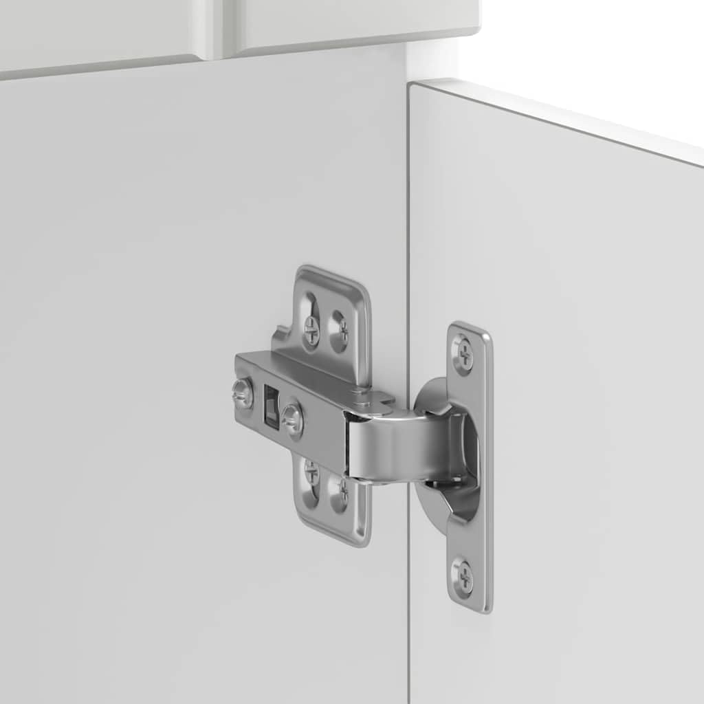 vidaXL Base de cuisine Lucca Blanc en bois multicouche