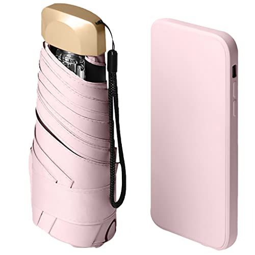 Fascigirl Paraguas Plegable A Prueba De Viento Portátil - Metal Fuerte Impermeable Plegable Viaje Sombrilla Paraguas Mini Compacto Paraguas Mujeres Hombres Cover