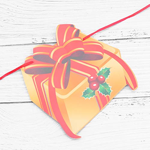 EXCEART 4 Peças de Banner de Feliz Natal Decorações de Natal Banner de Bandeira Puxar Pratos de Pape
