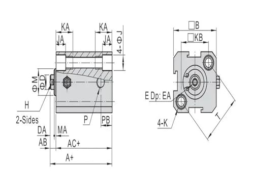 Vérin compact à simple effet SSA12X25 : stoppez les pannes d'éjection - 5