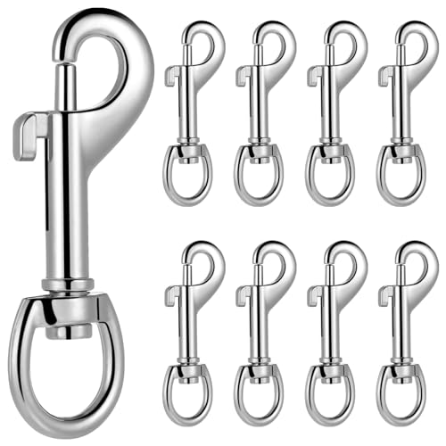 SOLUSTRE 24Pcs Trigger Snaps Hooks Swivel Snap Hooks Heavy Duty Swivel Snap Hooks Dog Leashes Key Chain for Linking Pet Leash Collar