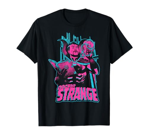 Marvel Doctor Strange Retro Colorful Spell Portrait T-Shirt