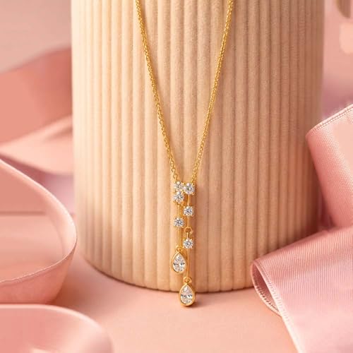 Image of Miss Highness 925 Silver Pendant Necklace for Women & Girls | Minimal Daily Wear Design | Silver Jewellery With Authenticity Certificate | Gift for Girlfriend Wife | With Chain Pendant