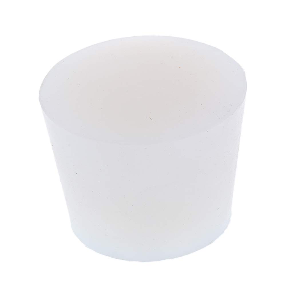 Bouchon de bouteille de vin en silicone pour tube de verrerie de laboratoire 4-10 cm, sans trou 4-10 cm