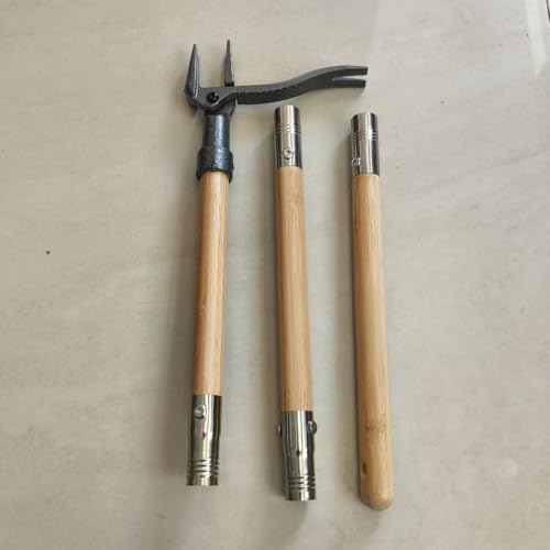 BellaJoyz Weed Puller, Stand-Up Weed Puller Tool with Long Handle & 4-Claw Steel Head, 3-Sectioal...