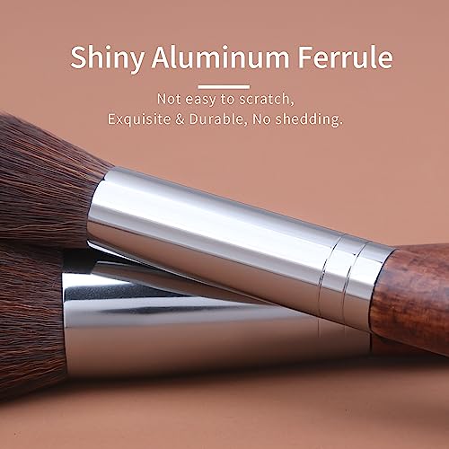 ENZO KEN Natural Hair Makeup Brushes Set Professional, Pony Hair Makeup Brush Set including Case - Image 4