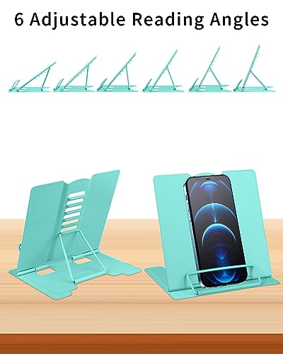 Soporte para libros de texto y tableta ajustable MSDADA verde que cuida tu postura 6