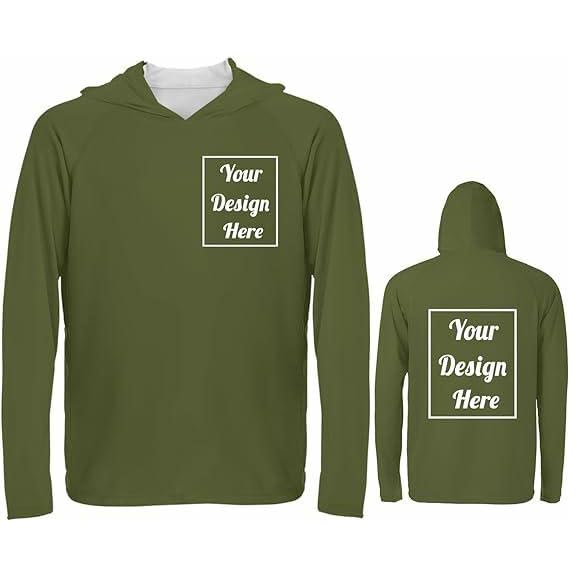 Custom Personalized Sun Protection Hoodie UV Shirts For Men Women, Customized SPF 50+ Shirts Jacket For Fishing Hiking