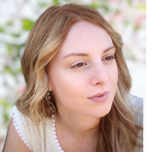 Handmade Iridescent Vintage Dangling Earrings for Woman Art Deco Austrian Crystal Jewelry Gift Box4