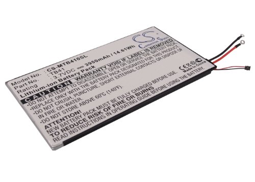 Cameron Sino 3950mAh Replacement Battery for Motorola Droid XYBoard 10.1, MZ609, Xoom 2 Media Edition