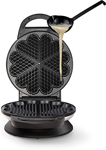 Wilfa BELL Waffeleisen - Waffelteller mit 23 cm Durchmesser, 1400 Watt und Signalleuchte, schwarz – Bild 9