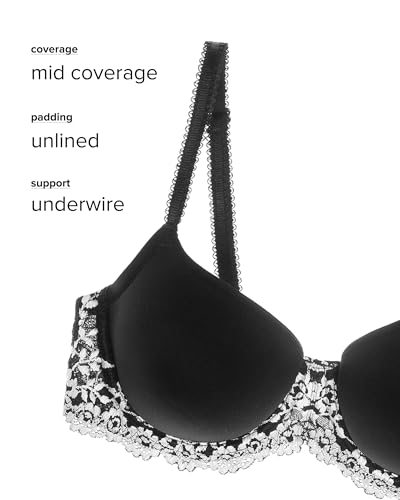 Image of Wacoal Womens Embrace Lace Lightly Padded Underwire Mid Coverage T-Shirt Bra, 853191