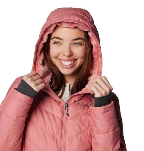 Image of Columbia Women's Omni-Heat Reflective Heavenly Hooded Hiking & Trekking Down Standard Length Jacket